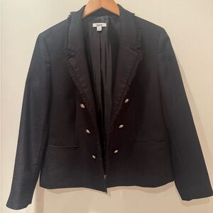 Bar III Black (midnight blue) Blazer with Cropped Tailored Design
